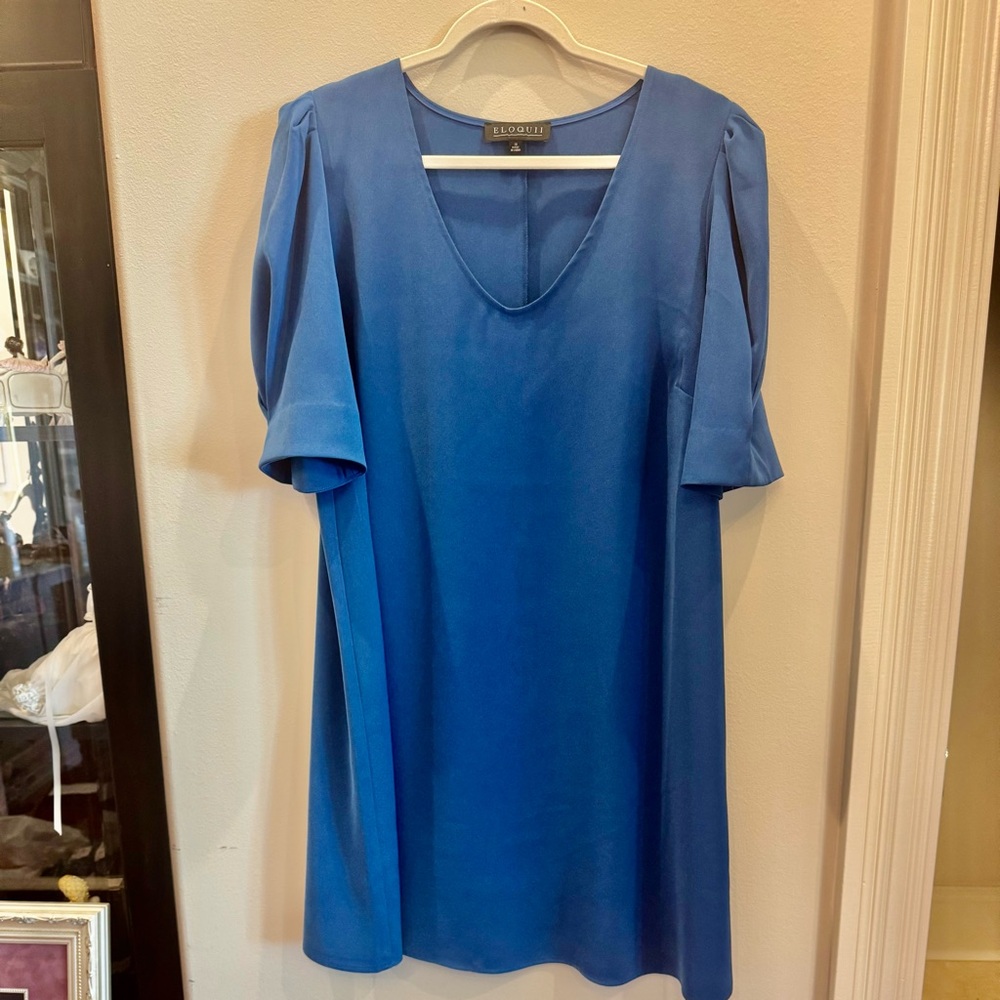 Eloquii Blue Mini Dress